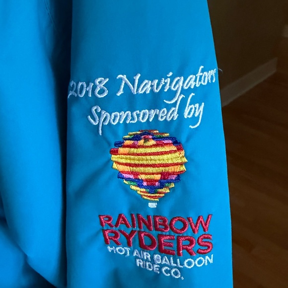 Albuquerque International Balloon Fiesta 2018 Winter Coat & Vest Turquoise Sz L - Picture 6 of 16